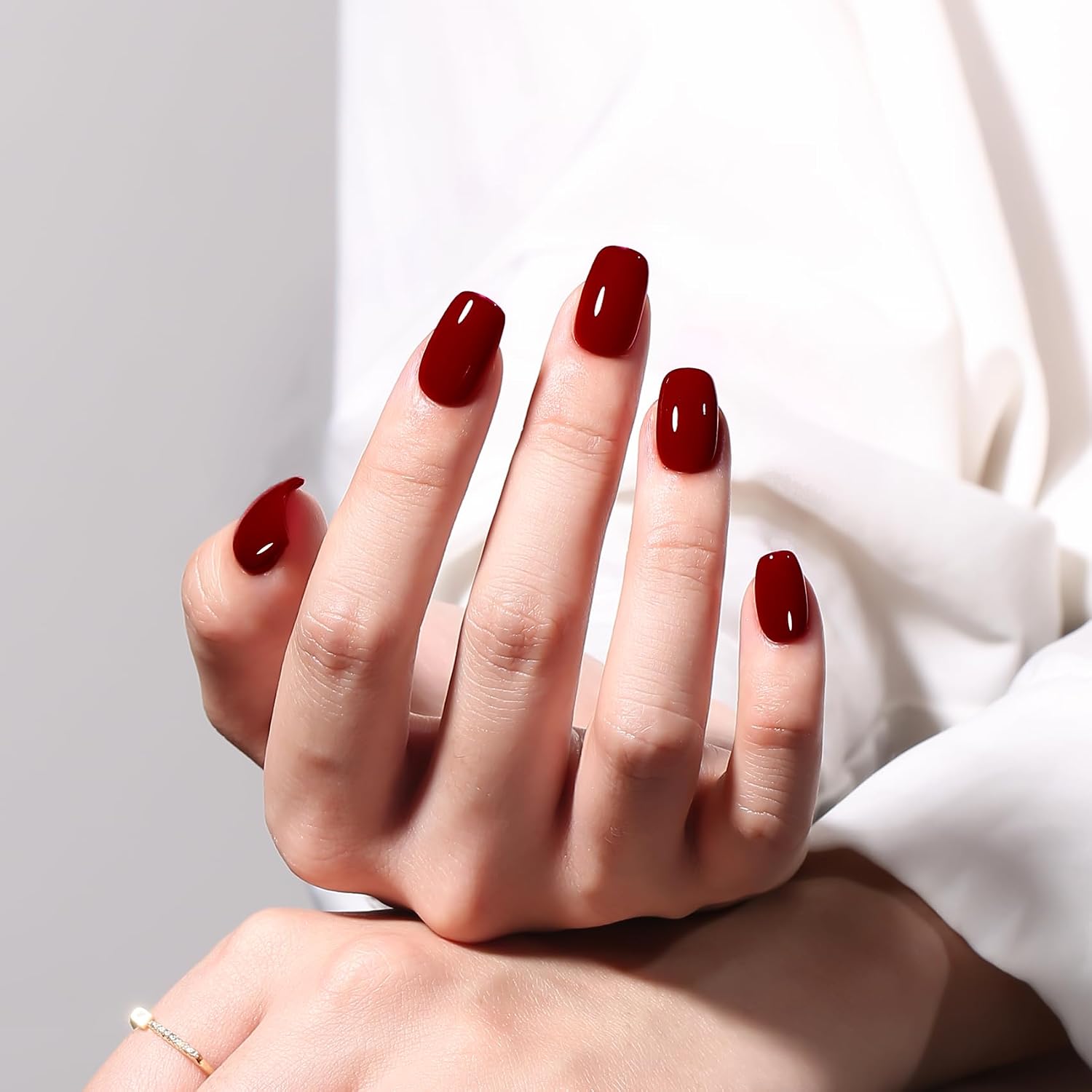 MAYCHAO burgundy red gel nail polish bottle 15ml - 4