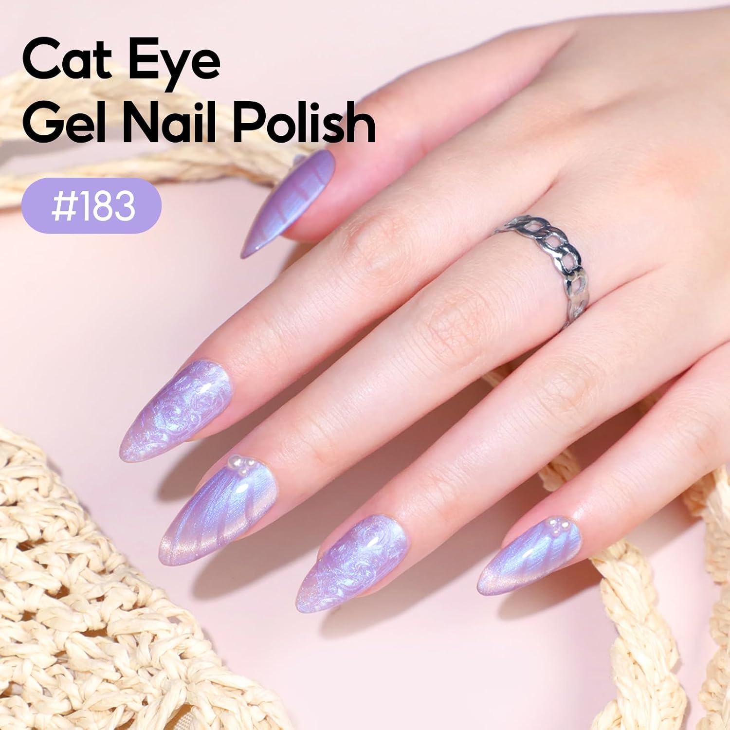 PEACECOLOR 6-color cat eye gel nail polish bottles with magnet - 3