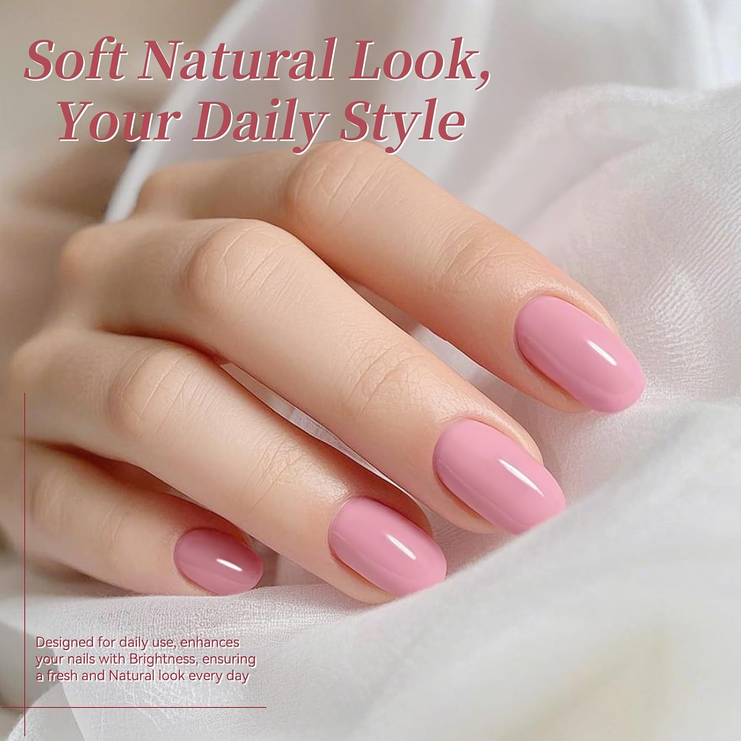 Born Pretty pastel pink gel polish set 6 bottles 7ml - 4