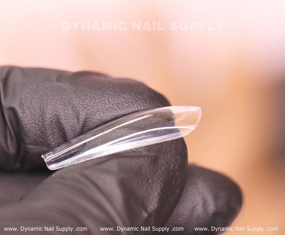 Clear coffin full cover soft gel tips - 6