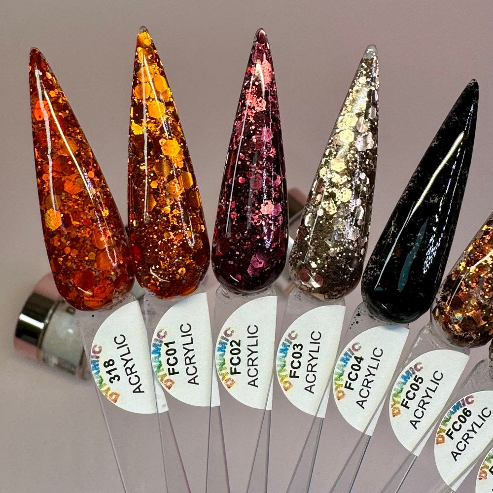 Fall acrylic powder jars - 3