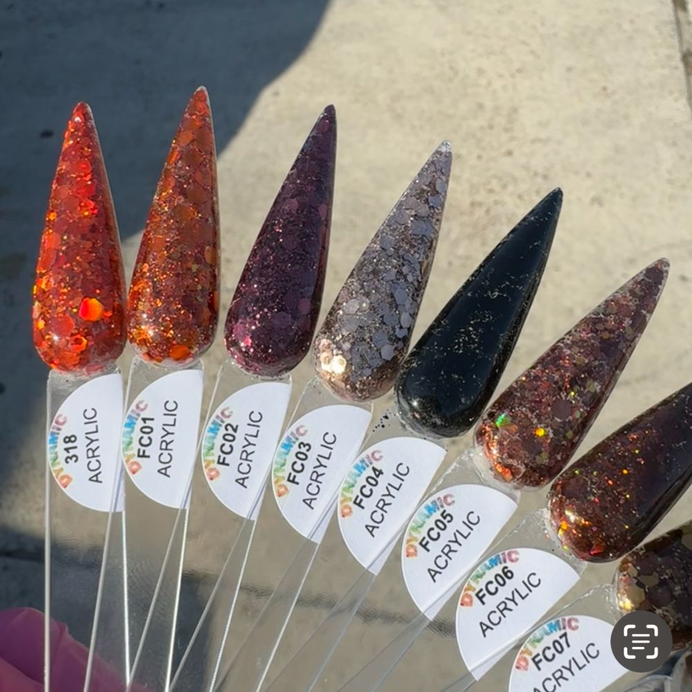Fall acrylic powder jars - 7