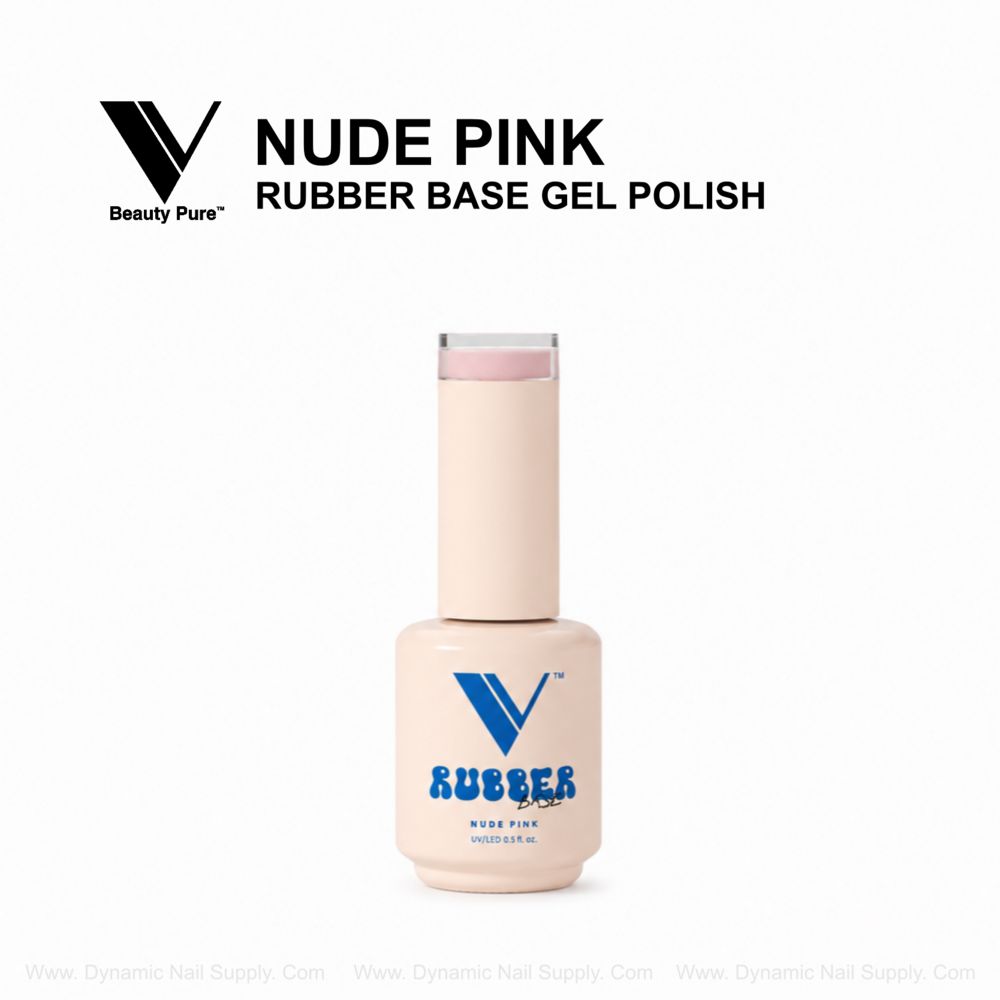 Nude pink rubber base gel bottle - 2